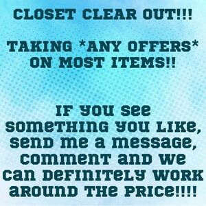 ❌CLOSET CLEAR OUT!!!! CHECK OUT THESE ITEMS!❌